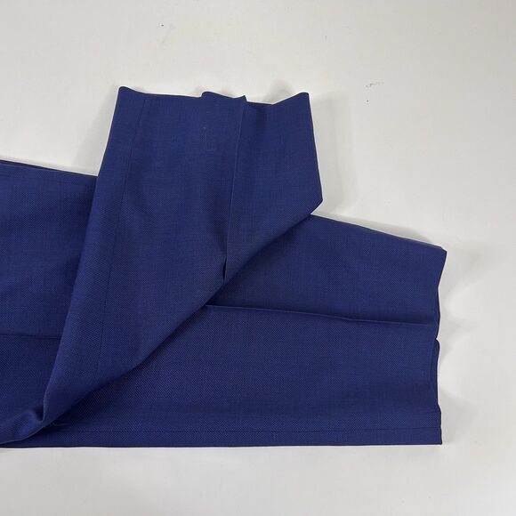 Joseph Abboud 48R Suit 40x29 Flat Front Marzatto Wool Blue Two Button Vented - Picture 13 of 13